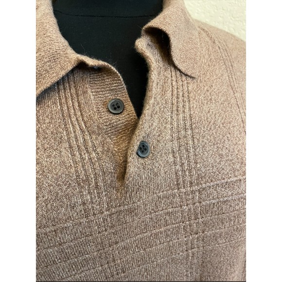 Mens-Dockers Lightweight Collared Button Knit Sweater - Sz XL - Picture 2 of 10